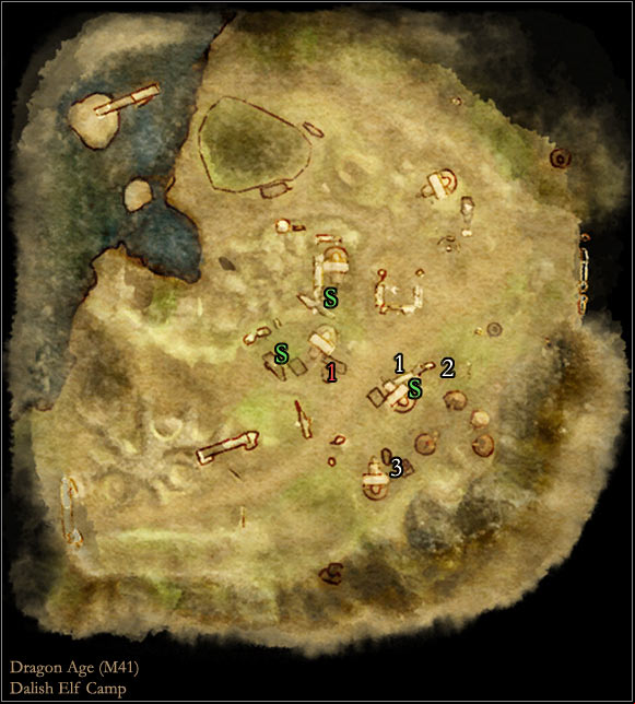 1 - Dragon Age Origins: Brecilian forest main map - World Atlas - Maps - Main areas - Dragon Age: Origins Game Guide