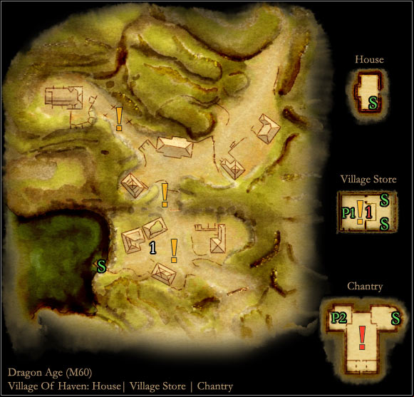 1 - Dragon Age Origins: Ruined temple main map - World Atlas - Maps - Main areas - Dragon Age: Origins Game Guide