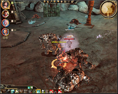 As soon as this battle has started focus on defeating less powerful creatures, because otherwise they would destroy friendly golems - Dragon Age Origins: Anvil of the Void - Orzammar - Dragon Age: Origins Game Guide