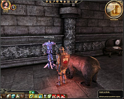 Youll soon end up standing in a long corridor and you should check the first room found to your right - Dragon Age Origins: Captured - Denerim - Dragon Age: Origins Game Guide