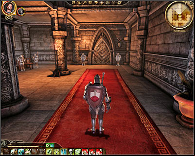 You may now proceed towards the door leading to the large northern room - Dragon Age Origins: Captured - Denerim - Dragon Age: Origins Game Guide