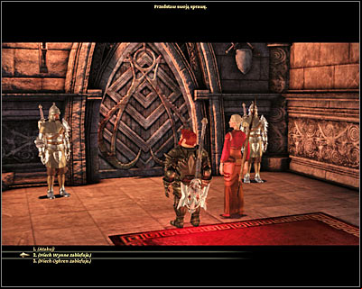 Start off by heading south until youre stopped by guards standing next to a door leading to the southern room (M79, 10) - Dragon Age Origins: Captured - Denerim - Dragon Age: Origins Game Guide