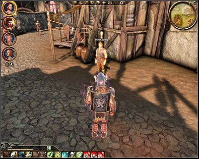 Description: Slim can be found in the market district (M64, 19), however you can meet him only if your main character has spent at least one point into learning pickpocketing and using camouflage - Dragon Age Origins: Crime wave - Denerim - Dragon Age: Origins Game Guide