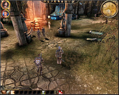 Once youve arrived at the northern ruins find Alistair and approach him (M21, 3) - Dragon Age Origins: ing the Grey Wardens - Ostagar - Dragon Age: Origins Game Guide