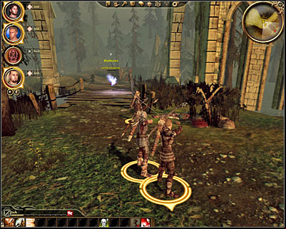 You should be able to notice a small wooden bridge in the distance (M22, 7) - Dragon Age Origins: The Grey Wardens cache - Ostagar - Dragon Age: Origins Game Guide