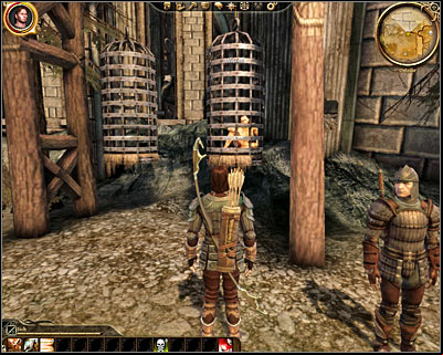 Description: A hungry deserter is being held in a cage (M25, 10) and the best moment to talk to him would be after fulfilling both quests for Duncan but before venturing to the Ishal tower - Dragon Age Origins: Hungry deserter - Ostagar - Dragon Age: Origins Game Guide