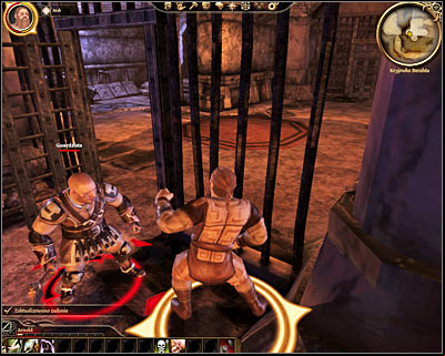Description: Click on the cell door or on the guard to initiate a new conversation - Dragon Age Origins: Enslaved - Origin story: Dwarf commoner - Dust Town (Prologue) - Dragon Age: Origins Game Guide