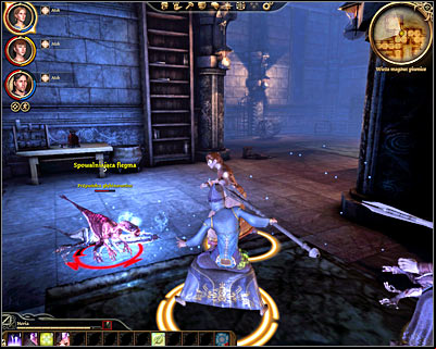 Youll now have to explore the entire basement and youll be moving counter-clockwise - Dragon Age Origins: Ties of blood and magic - Origin story: Magi - The Circle Tower (Prologue) - Dragon Age: Origins Game Guide