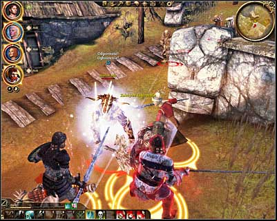 Continue eliminating monsters encountered inside the village and dont forget to inspect their bodies after each battle - Dragon Age Origins: The Golem in Honnleath - DLC - The Stone Prisoner - Dragon Age: Origins Game Guide