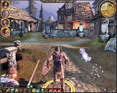Once youve defeated the mini-boss move towards new archers seen in the distance (DLC3, 4) - Dragon Age Origins: The Golem in Honnleath - DLC - The Stone Prisoner - Dragon Age: Origins Game Guide