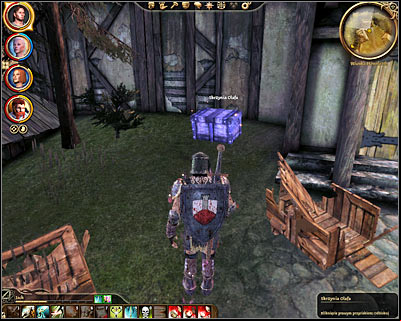 Before you decide to interact with the golem you should first spend some time exploring the village - Dragon Age Origins: The Golem in Honnleath - DLC - The Stone Prisoner - Dragon Age: Origins Game Guide