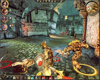 Youre going to start encountering deepstalkers when you get to the other side and you should know by now that they arent a big threat - Dragon Age Origins: A golems memories - DLC - The Stone Prisoner - Dragon Age: Origins Game Guide
