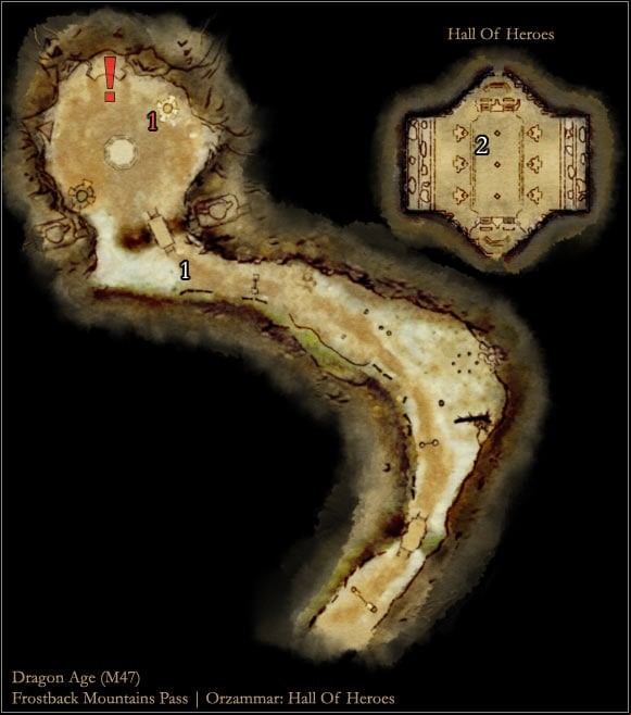 1 - Dragon Age Origins: Orzammar main map - World Atlas - Maps - Main areas - Dragon Age: Origins Game Guide