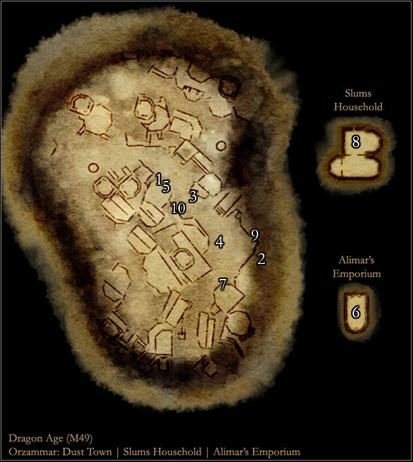 3 - Dragon Age Origins: Orzammar main map - World Atlas - Maps - Main areas - Dragon Age: Origins Game Guide