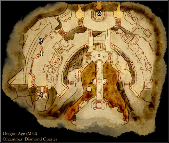 6 - Dragon Age Origins: Orzammar main map - World Atlas - Maps - Main areas - Dragon Age: Origins Game Guide