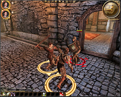 Keep moving north and then choose the corridor leading to the western areas of the estate (M10, 7) - Dragon Age Origins: A Day for celebration - Origin story: City elf - Elven alienage (Prologue) - Dragon Age: Origins Game Guide