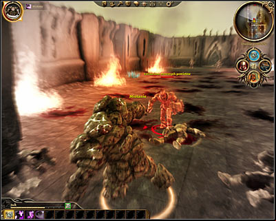 In order to reach the lair of the main demon of this location youll have to transform yourself into a golem, because a massive door (M36, 4) will separate you from him - Dragon Age Origins: Lost in dreams - Main quests - Dragon Age: Origins Game Guide