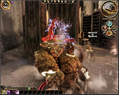 Youll end up standing in a new room (M37, 6) and I would strongly recommend using the golem form here, so it wont be a big problem to survive - Dragon Age Origins: Lost in dreams - Main quests - Dragon Age: Origins Game Guide