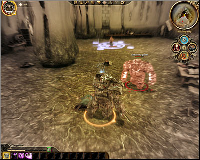 Defeating all the monsters in this room will allow you to talk to the cursed dreamer (M39, 6) and hell teach you how to transform yourself into a golem - Dragon Age Origins: Lost in dreams - Main quests - Dragon Age: Origins Game Guide