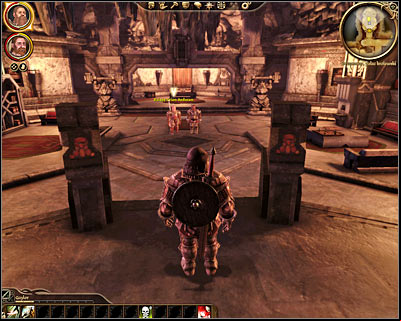 Approach the kings throne (M16, 6) to start the ceremony - Dragon Age Origins: The noble feast - Origin story: Dwarf noble - Diamond quarter (Prologue) - Dragon Age: Origins Game Guide