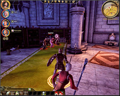 Continue exploring other areas of the tower, heading towards the largest central room - Dragon Age Origins: Broken circle - Main quests - Dragon Age: Origins Game Guide