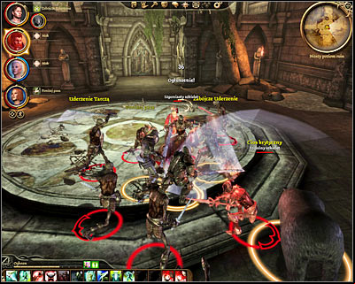 Your primary objective for the time being is to reach the second large room of the ruins (M45, 2) - Dragon Age Origins: Nature of the beast - Main quests - Dragon Age: Origins Game Guide