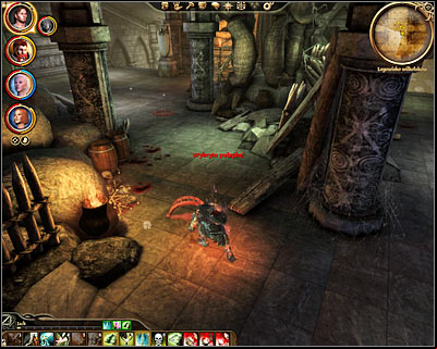 The next room will be guarded by a couple of werewolves and it would be a good idea to avoid fighting more than one beast at a time - Dragon Age Origins: Nature of the beast - Main quests - Dragon Age: Origins Game Guide