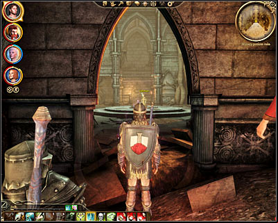 End the conversation with Lady of the Forest and follow her advise by heading towards a newly unlocked ageway (M46, 6) - Dragon Age Origins: Nature of the beast - Main quests - Dragon Age: Origins Game Guide