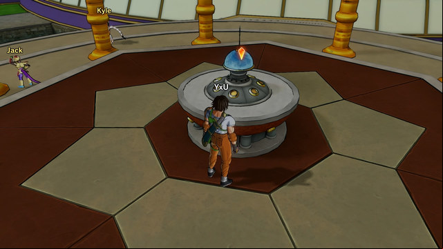 The pedestal where you have to place all Dragon Balls - Dragon Balls and unlocking the characters - Dragon Ball: Xenoverse - Game Guide and Walkthrough
