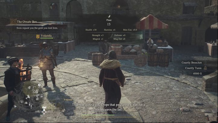 To blend in well with the crowd of aristocrats and the wealthy, you're going to need a formal outfit - Dragons Dogma 2: How to complete the masquerade task? - Quests - Dragons Dogma 2 Guide