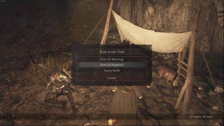 If you want to avoid the risks associated with traveling at night, you can choose to spend the night at a campsite - Dragons Dogma 2: Is there a day and night cycle? - Mechanics and Collectibles - Dragons Dogma 2 Guide