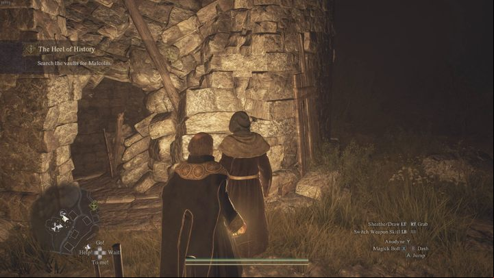 Kendrick will ask you for help in exploring the crypt - Dragons Dogma 2: Where is the room with books? - Quests - Dragons Dogma 2 Guide