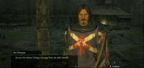 When you leave the Pawn Guild you'll be stopped by Ser Duncan - Lure of the Abyss - Act I - Dragons Dogma - Game Guide and Walkthrough