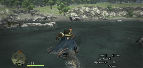 You can shorten the way by going through the river, but you have to watch out for Saurians resting on the south beach - The Cypher - Act II - Dragons Dogma - Game Guide and Walkthrough