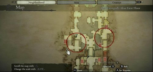 Two other artifacts are on the upper level - don't use the stairs, but the ladder below (in the side rooms) - The Watergods Altar - Act II - Dragons Dogma - Game Guide and Walkthrough