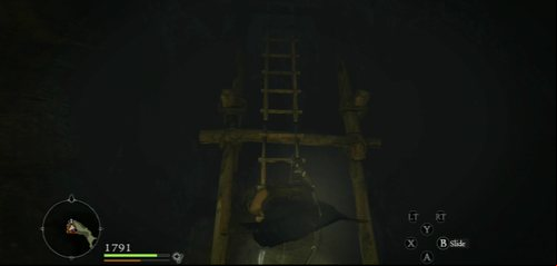 A little behind the place where you meet Mason, there is a ladder leading to the surface - Seeking Salvation - Act II - Dragons Dogma - Game Guide and Walkthrough