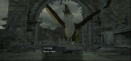 The third gate will require another action - provoking the Griffin to attack - Griffins Bane - Act III - Dragons Dogma - Game Guide and Walkthrough