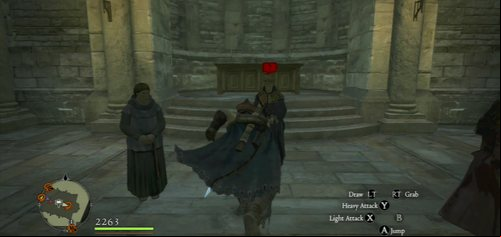 The fourth evidence will be given to you by Geffrey - the bishop from the Cathedral - Trials and Tribulations - Act III - Dragons Dogma - Game Guide and Walkthrough