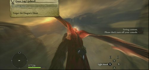 You'll find yourself on Grigori's back - Dragon (Grigori) - Act VI - Dragons Dogma - Game Guide and Walkthrough