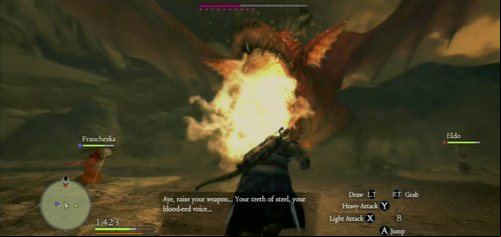 Pay very close attention to the Dragon - it's freakishly fast - Dragon (Grigori) - Act VI - Dragons Dogma - Game Guide and Walkthrough