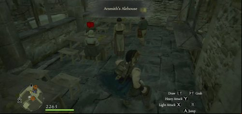 In the quest, you need to talk to three people - Jasper, Sara and their son, Pip - Land of Opportunity - Act I - Dragons Dogma - Game Guide and Walkthrough