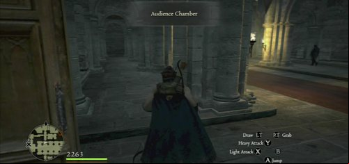 Be cautious in the throne room as well (it's patrolled by one person) - Arousing Suspicion - Act II - Dragons Dogma - Game Guide and Walkthrough