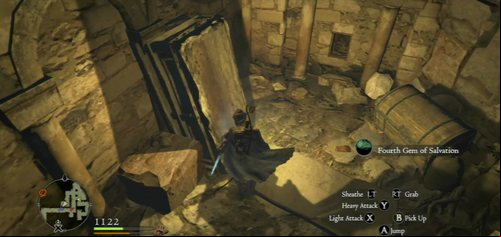 Moving forward, you'll enter a small labyrinth with branches to left and right - Rise of the Fallen - Act II - Dragons Dogma - Game Guide and Walkthrough