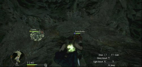 A while later, after defeating Harpies, there is a place where you have to slide down - The Conspirators - Act II - Dragons Dogma - Game Guide and Walkthrough