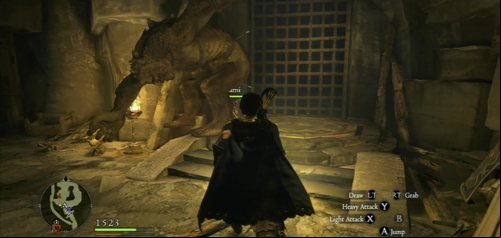 Strategy: Fighting the Ogre can cause a lot of problems to an unexperienced party, as the beast has powerful attacks and moves very quickly - Ogre - Bestiary - Dragons Dogma - Game Guide and Walkthrough