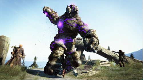 Description: The Golem is several tons of stone fuelled by powerful magick - Golem - Bestiary - Dragons Dogma - Game Guide and Walkthrough