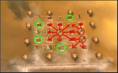 As the instructions received from the Orima priestess was not really bright and clear, read the Sacred flowerbed (M4, 14) contains more guidance planting seeds - 3. Heal the Nurti chapel - Main quests - Drakensang: Phileassons Secret - Game Guide and Walkthrough
