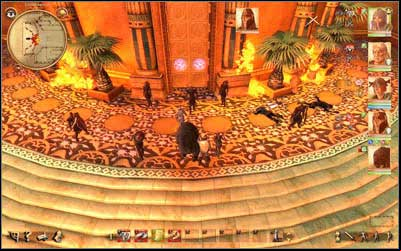 Return to the courtyard and go at the door to the Throne Hall (M9, 17) - 10. The Fall of Tie'Shianna - Main quests - Drakensang: Phileassons Secret - Game Guide and Walkthrough