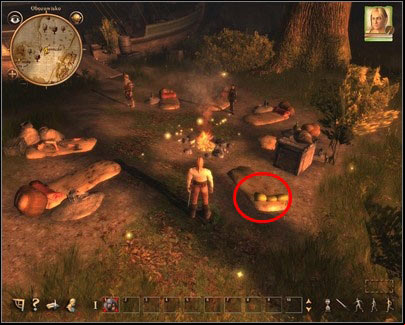 You can lie down and take some sleep - Encampment | Main quests - Main quests - Drakensang: The River of Time Game Guide
