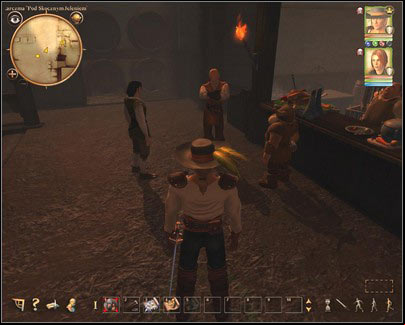 Go to the At the Leaping Deer inn (M3, 5) and tell Ardo, Cuano and Forgrimm about your last encounters - Nadoret - p. 2 | Main quests - Main quests - Drakensang: The River of Time Game Guide